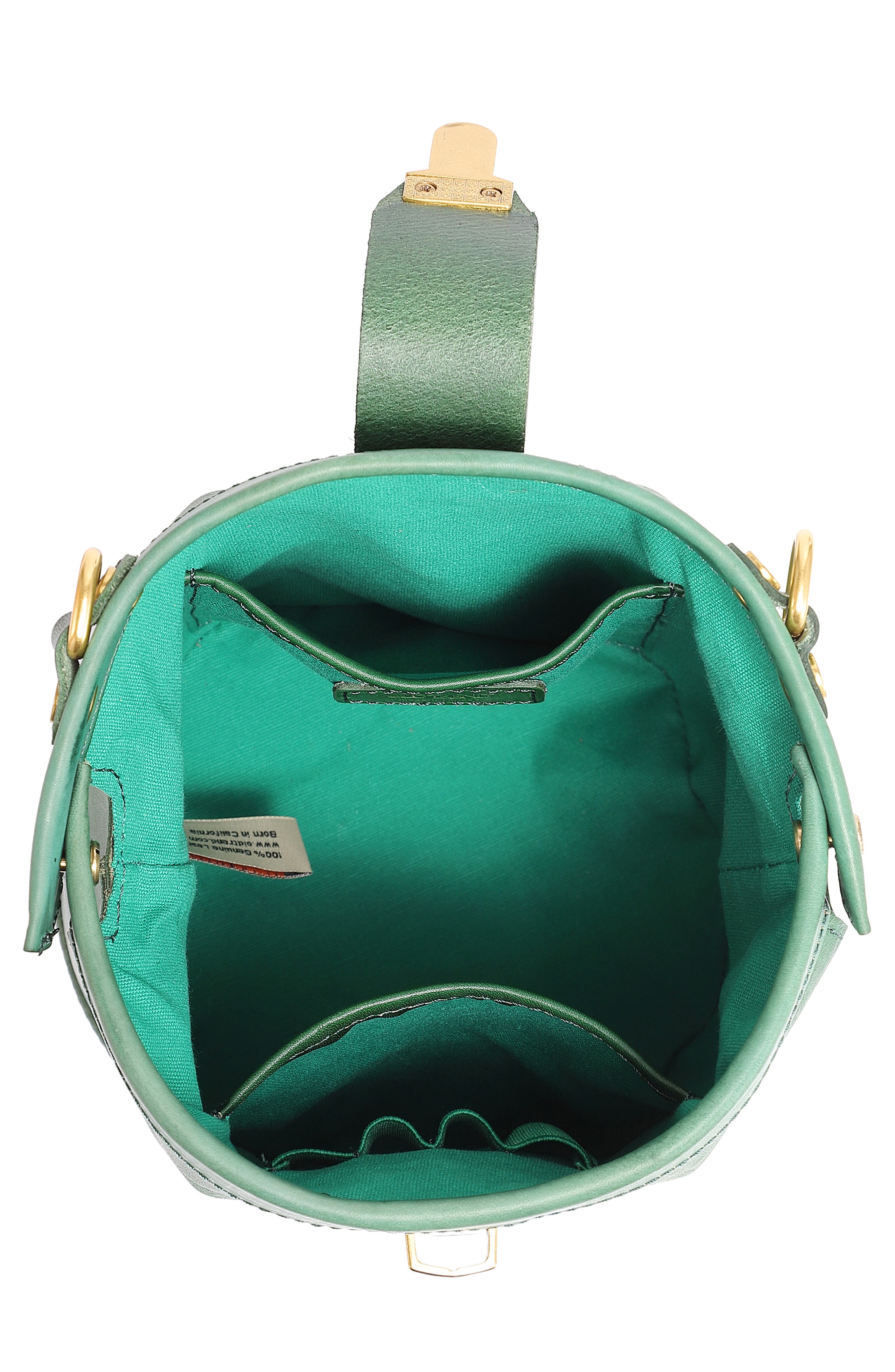 OLD TREND Doctor Bucket Leather Crossbody Bag, Alternate, color, Green