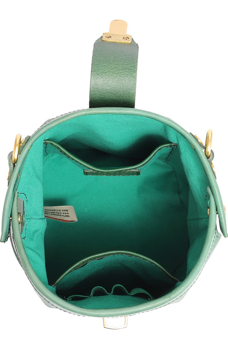 OLD TREND Doctor Bucket Leather Crossbody Bag, Alternate, color, Green