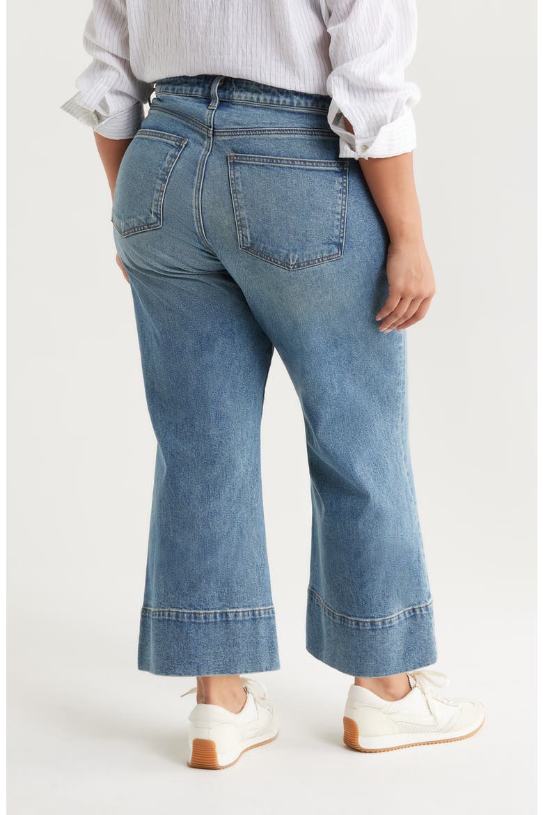 Meg Seamed High Waist Ankle Wide Leg Jeans, Alternate, color, FAITH W/MED BAS