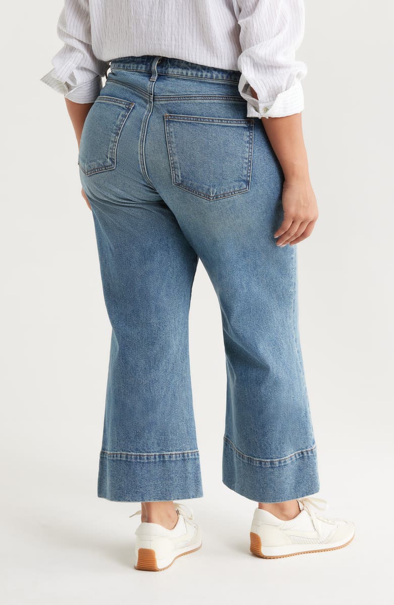 KUT from the Kloth Meg Seamed High Waist Ankle Wide Leg Jeans, Alternate, color, Faith W/Med Bas