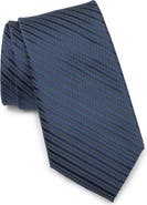 NORDSTROM RACK Stripe Rib Satin Tie