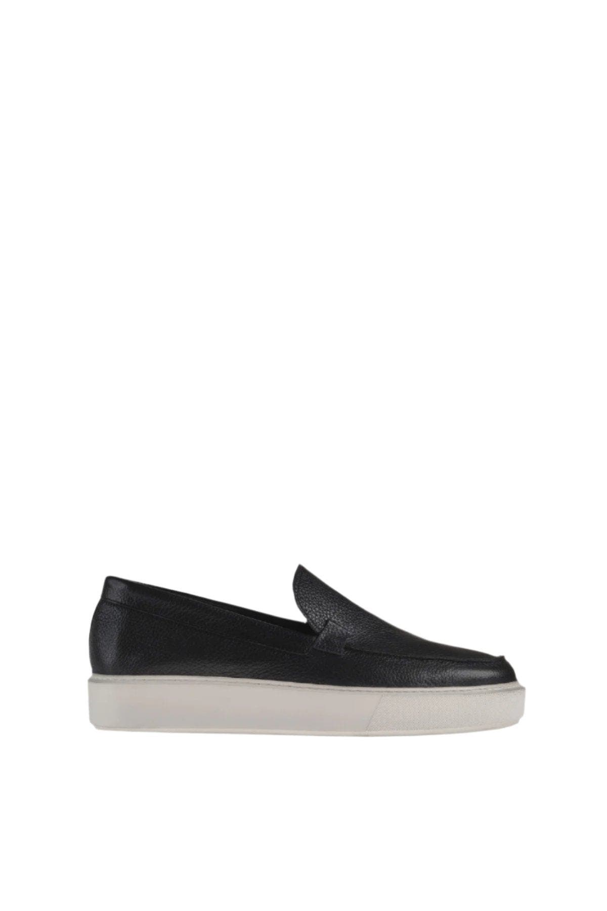 Genuine Leather Relax Shoes, Main, color, Navy Blue