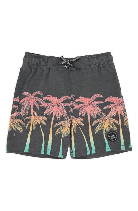 Kids' Black Sand Board Shorts (Little Kid)