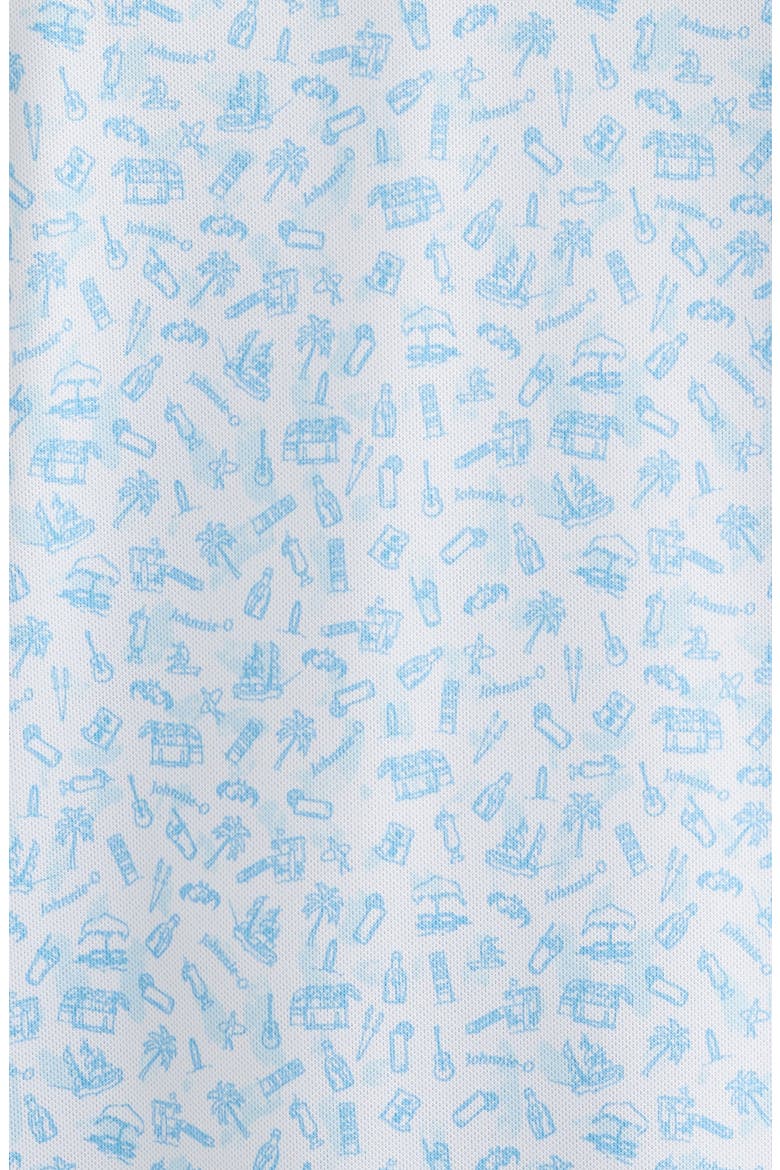 Cabo Breaks Performabnce Jersey Polo, Alternate, color, MALIBLU
