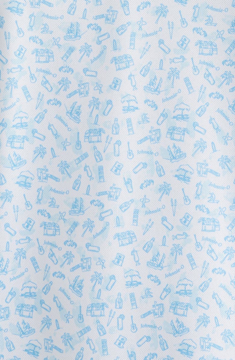johnnie-O Cabo Breaks Performabnce Jersey Polo, Alternate, color, Maliblu