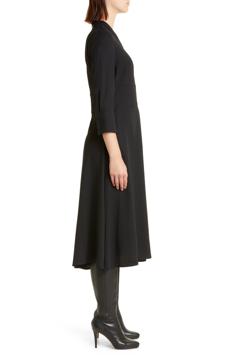 Misook Crêpe de Chine Midi Dress, Alternate, color,
