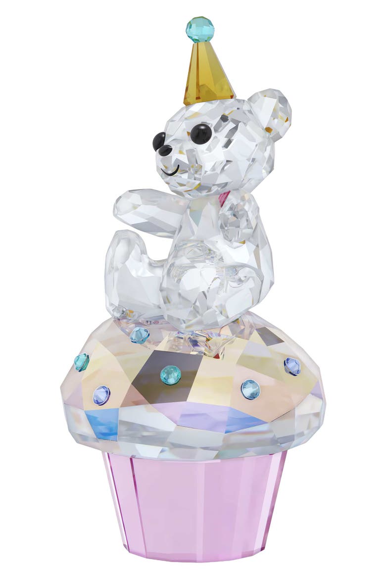 Kris Bear Sweet Celebration Crystal Figurine, Alternate, color, WHITE