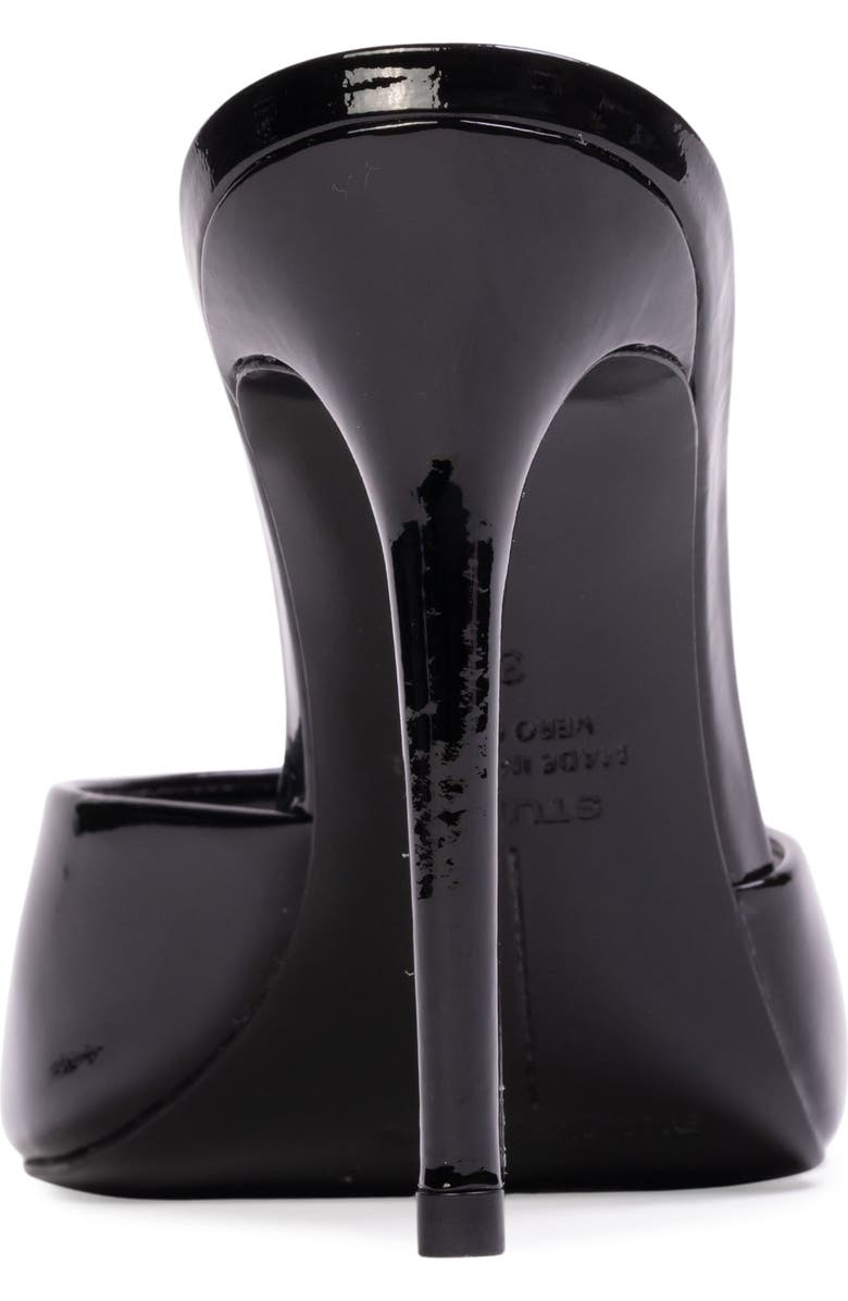 BLACK SUEDE STUDIO Uma 100 Mule, Alternate, color, Black Patent Leather