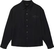 AllSaints Soul Long Sleeve Oversized Lyocell Shirt