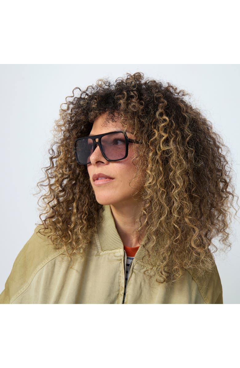 French Kiwis Eyewear Dallas Sunglasses, Alternate, color, Black