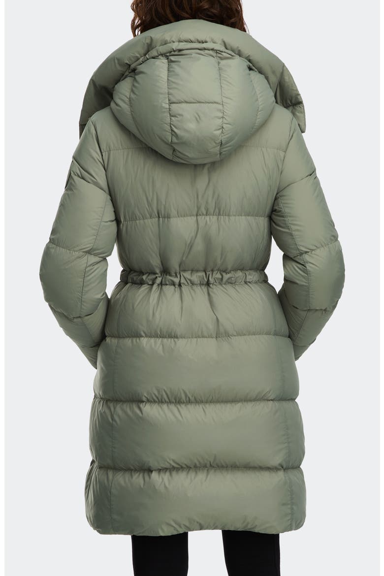 Montgomery Tonal Label 750 Fill Power Down Coat, Alternate, color, SAGEBRUSH