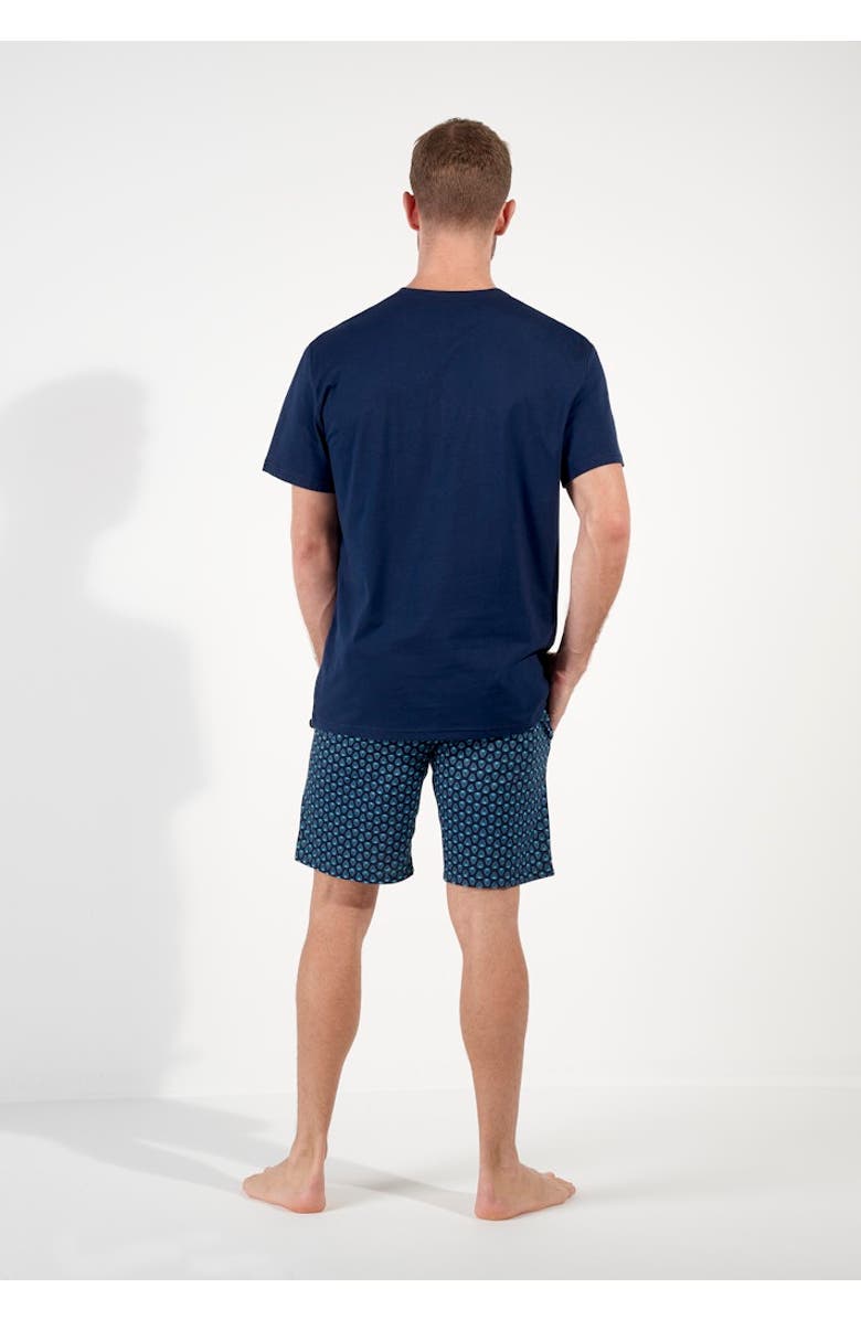 HOM Cairo Short Pajama Set, Alternate, color, Navy Print