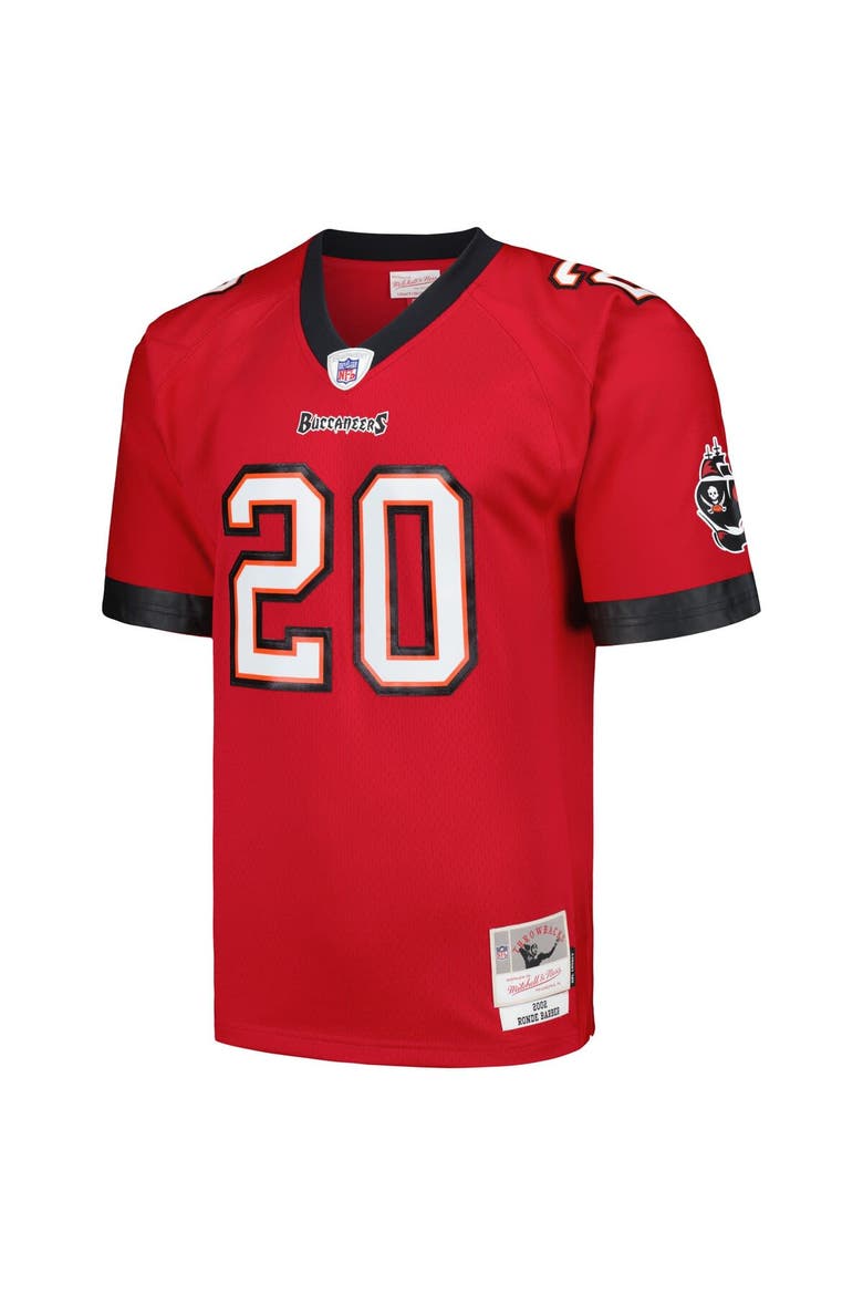 Men's Mitchell & Ness Ronde Barber Red Tampa Bay Buccaneers Legacy Replica Jersey, Alternate, color, Red