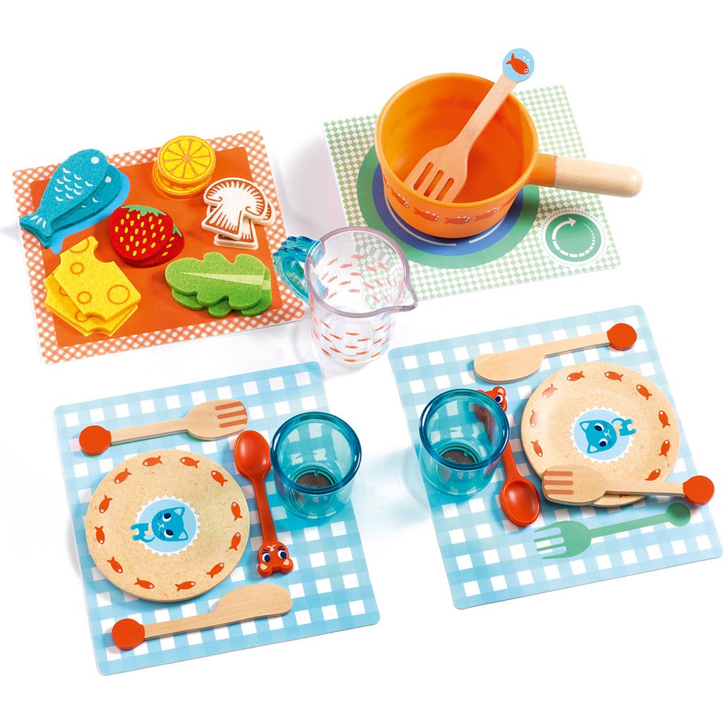 Djeco Dinner Time Kittens Playset in Multi  product