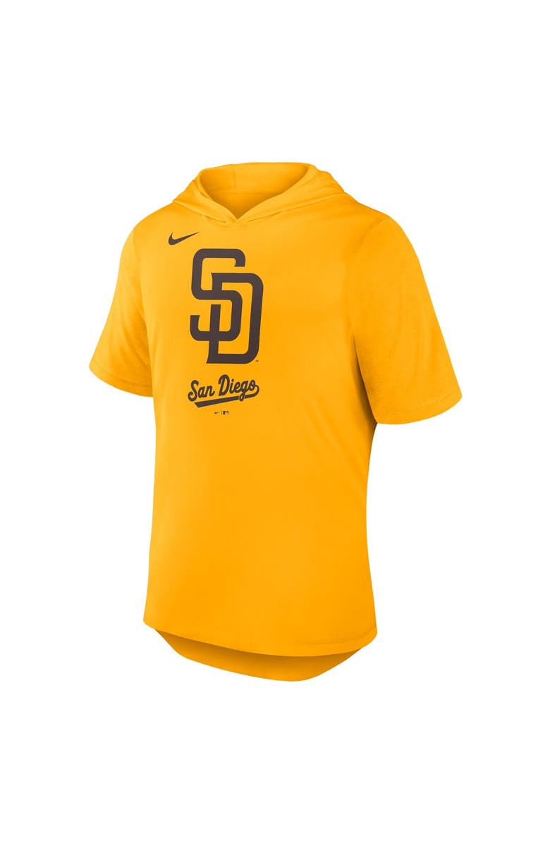 Nike Men's Nike Gold San Diego Padres Tri-Blend Hoodie T-Shirt, Alternate, color, Gold