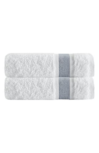 Depera Unique 2-piece Turkish Cotton Bath Towels In White