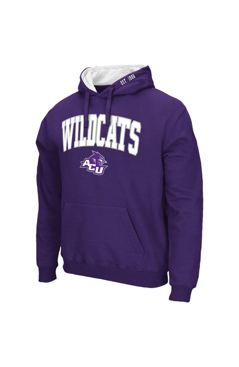COLOSSEUM Men's Colosseum Purple Abilene Christian University Wildcats Isle Pullover Hoodie, Alternate, color, 