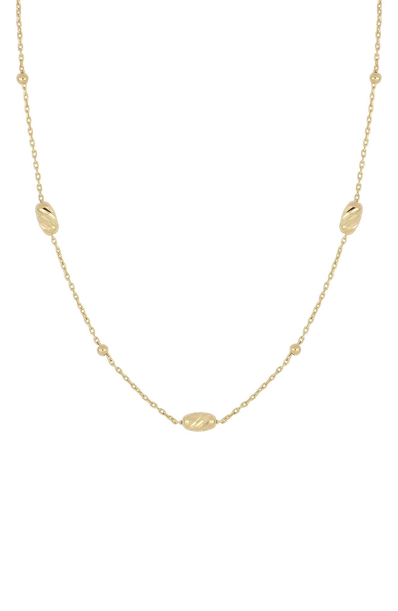 Bony Levy 14K Gold Station Necklace