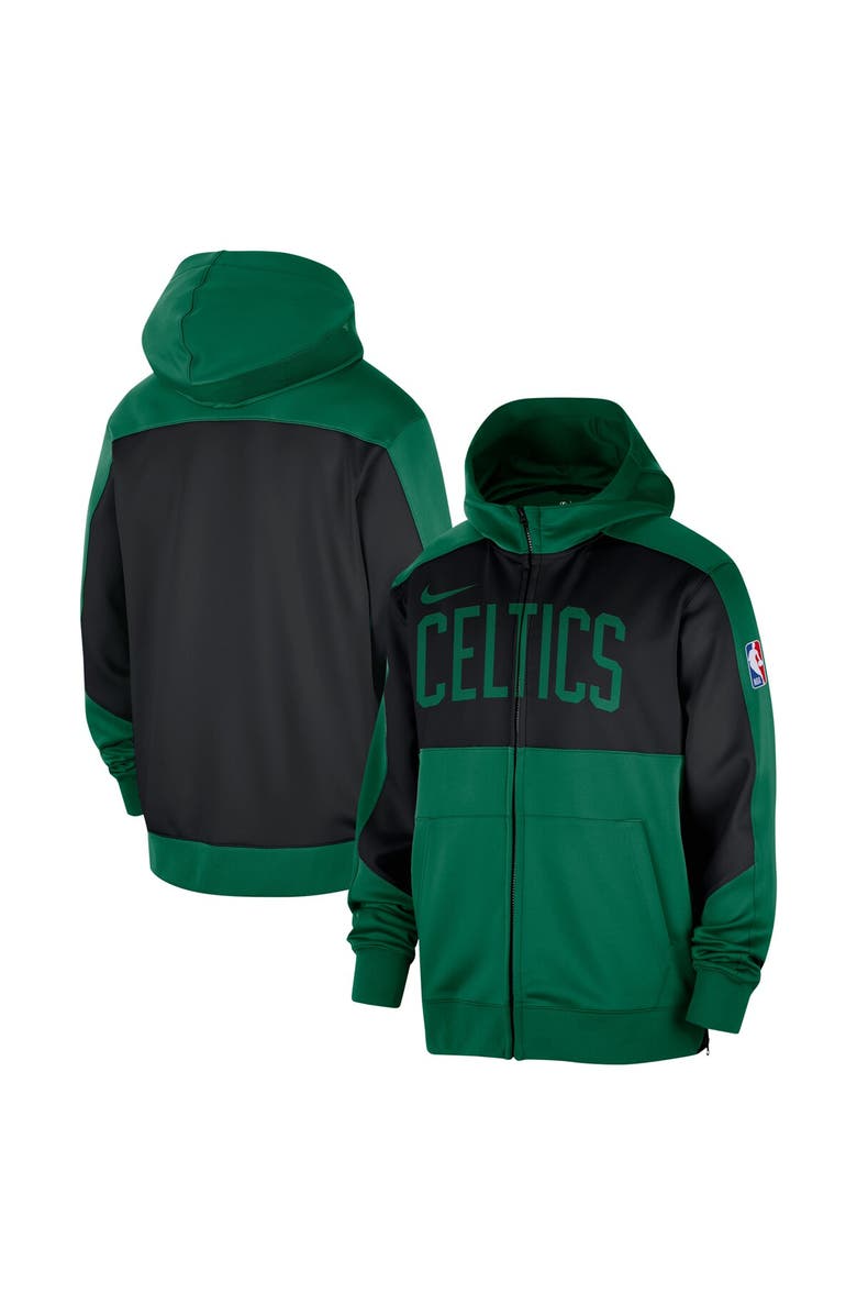 Nike Men's Nike Kelly Green Boston Celtics Authentic On-Court Showtime Performance Full-Zip Hoodie, Main, color, 