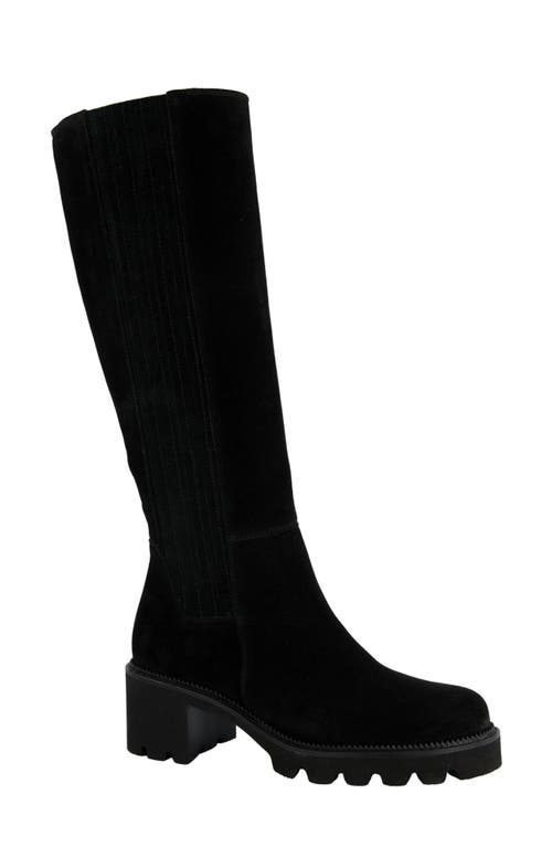 Paul Green Candice Knee High Boot In Black