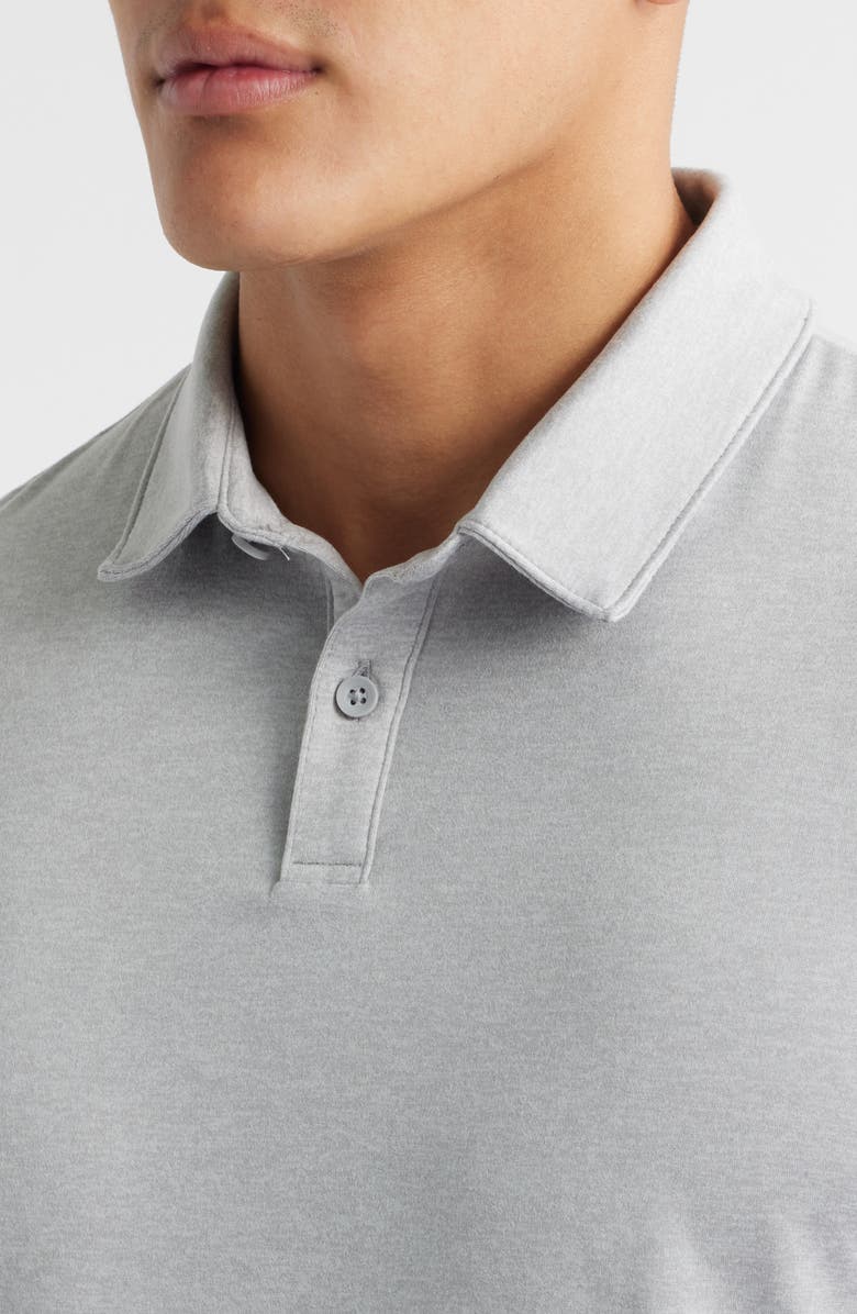 Zella Dynamic Train Polo, Alternate, color, Grey Silk Light Heather