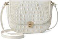 Brahmin Portia Croc Embossed Leather Crossbody Bag