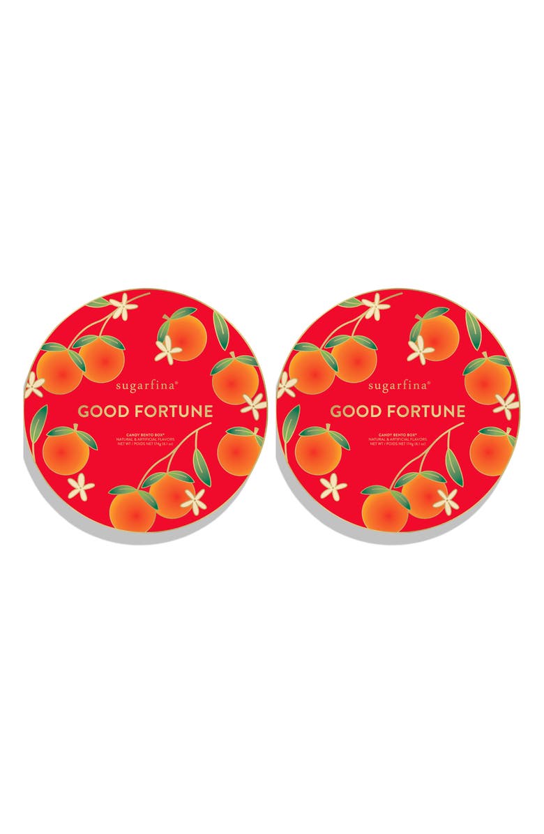 sugarfina Good Fortune 3-Piece Candy Bento Box Set of 2, Main, color, 