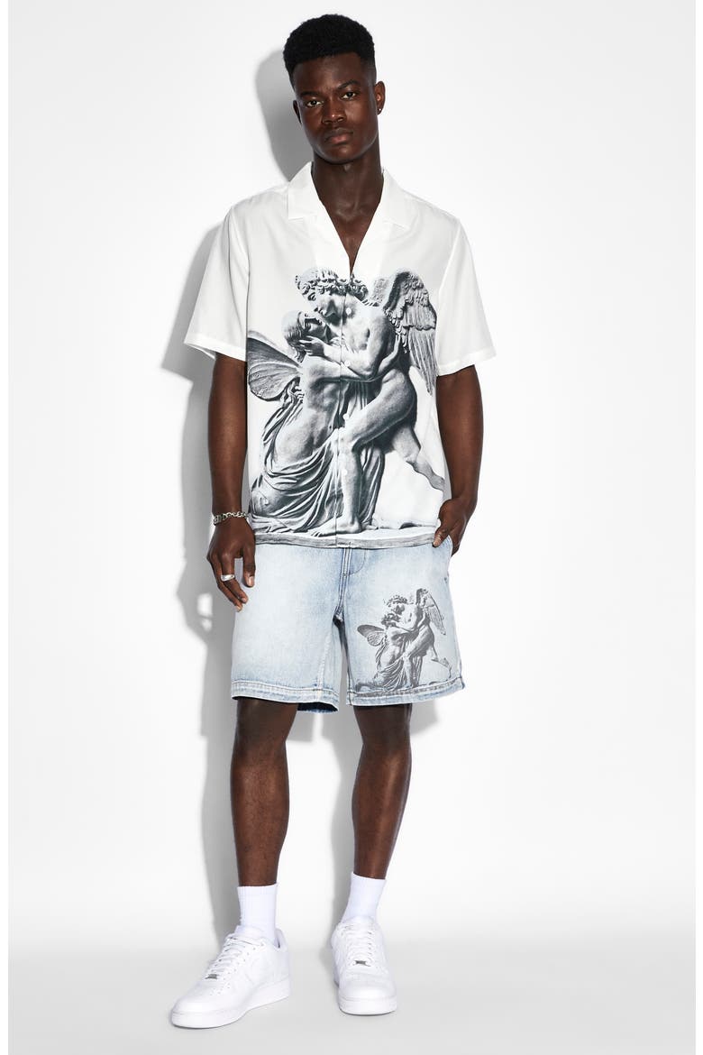 Lovesik Resort Camp Shirt, Alternate, color, WHITE