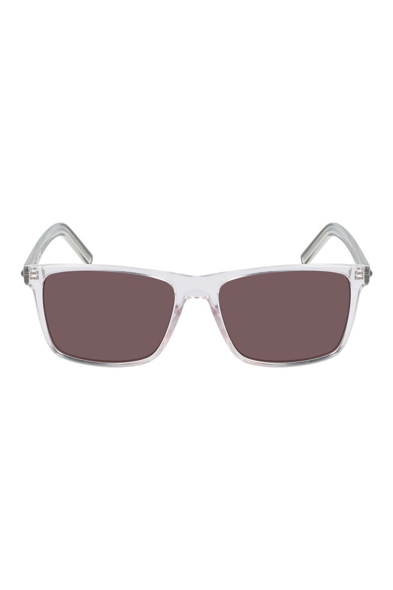 Kids' Chuck 52mm Rectangular Sunglasses, Main, color, CRYSTAL CLEAR/WARM SMOKE