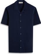 Bugatchi Seersucker Camp Shirt