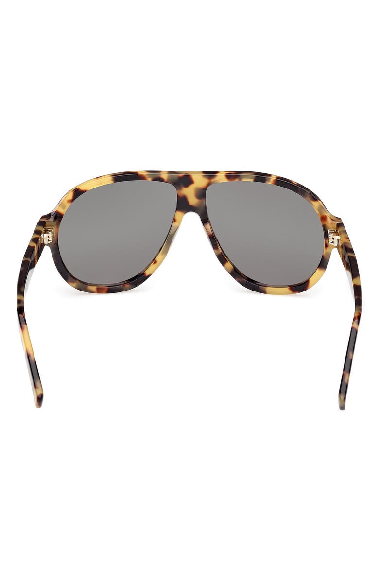 MCM 59mm Pilot Sunglasses, Alternate, color, Blonde Havana / Green