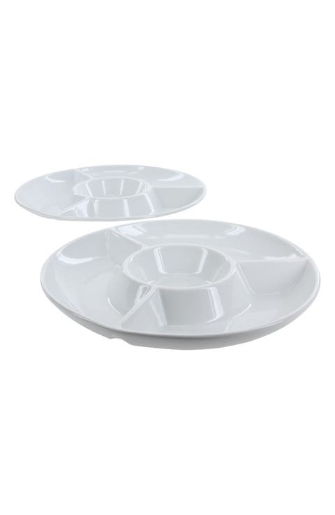 Set of 2 Round Chip & Dip Servers