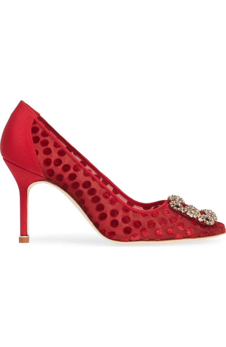 Manolo Blahnik Hangisi Pointed Toe Pump, Alternate, color,
