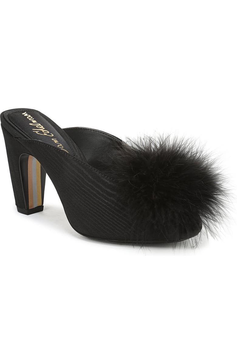 Sam Edelman Witney Feather Embellished Pump, Main, color, Black