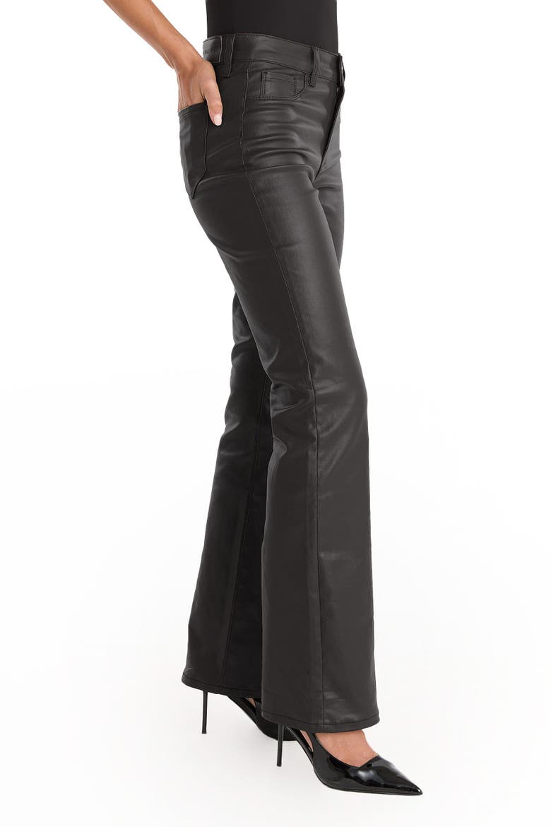 Aria Coated Flare Jean, Alternate, color, Black