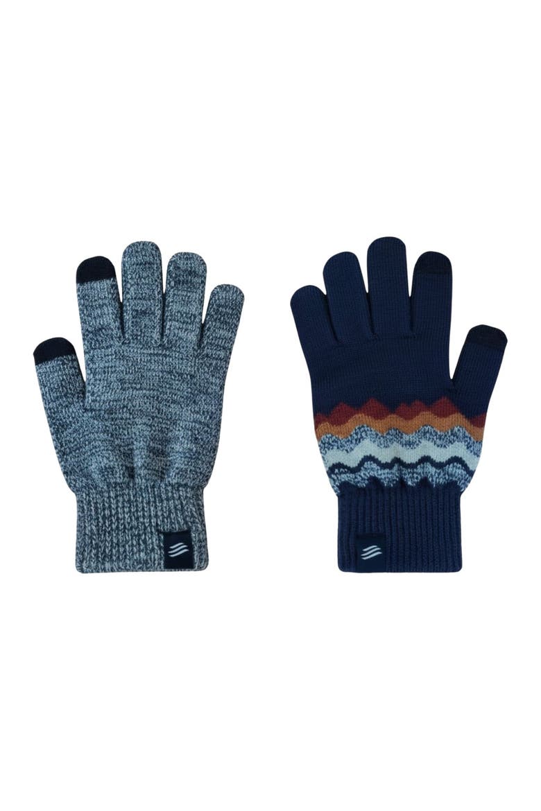 The Merino Wool Mountain and Marled Knit Glove 2-pack, Main, color, Midnight Navy