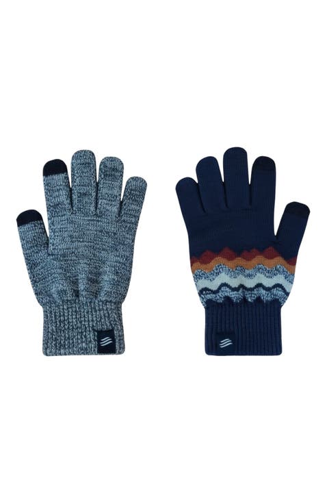 The Merino Wool Mountain and Marled Knit Glove 2-pack
