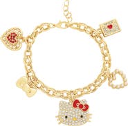 Hello Kitty Crystal Charm Bracelet with Iconic Charms