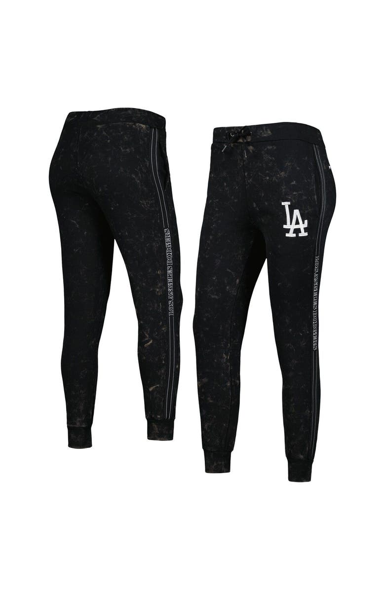 THE WILD COLLECTIVE Women's The Wild Collective Black Los Angeles Dodgers Marble Jogger Pants, Main, color, Black