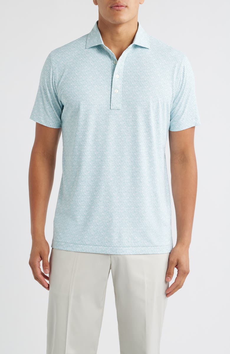 Peter Millar Crown Crafted Due North Performance Jersey Polo, Main, color, White