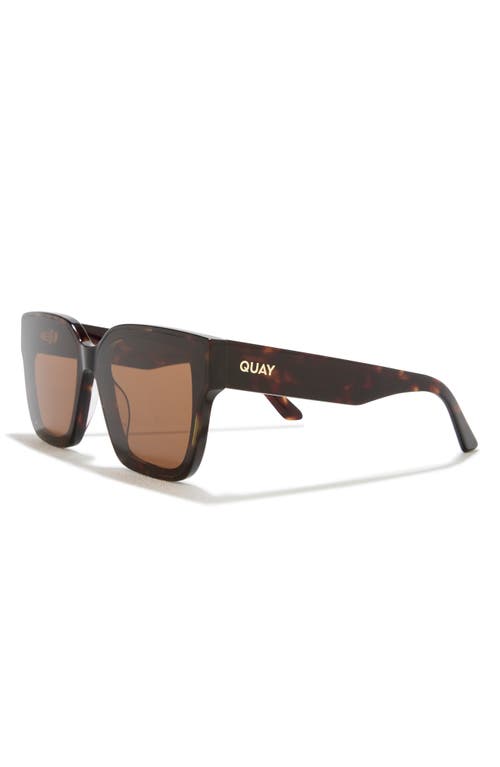 Quay Drive In 66mm Square Sunglasses In Brown