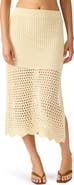Steve Madden Tiffani Open Stitch Midi Skirt