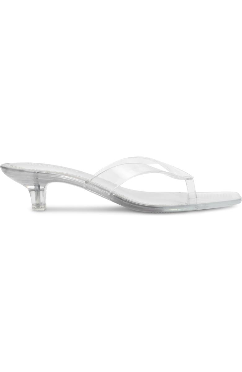 Steve Madden Tracie Kitten Heel Flip Flop, Alternate, color, Clear