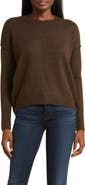 Vince Camuto Exposed Seam Crewneck Sweater