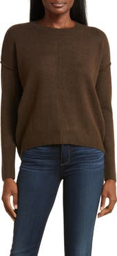 Vince Camuto Exposed Seam Crewneck Sweater