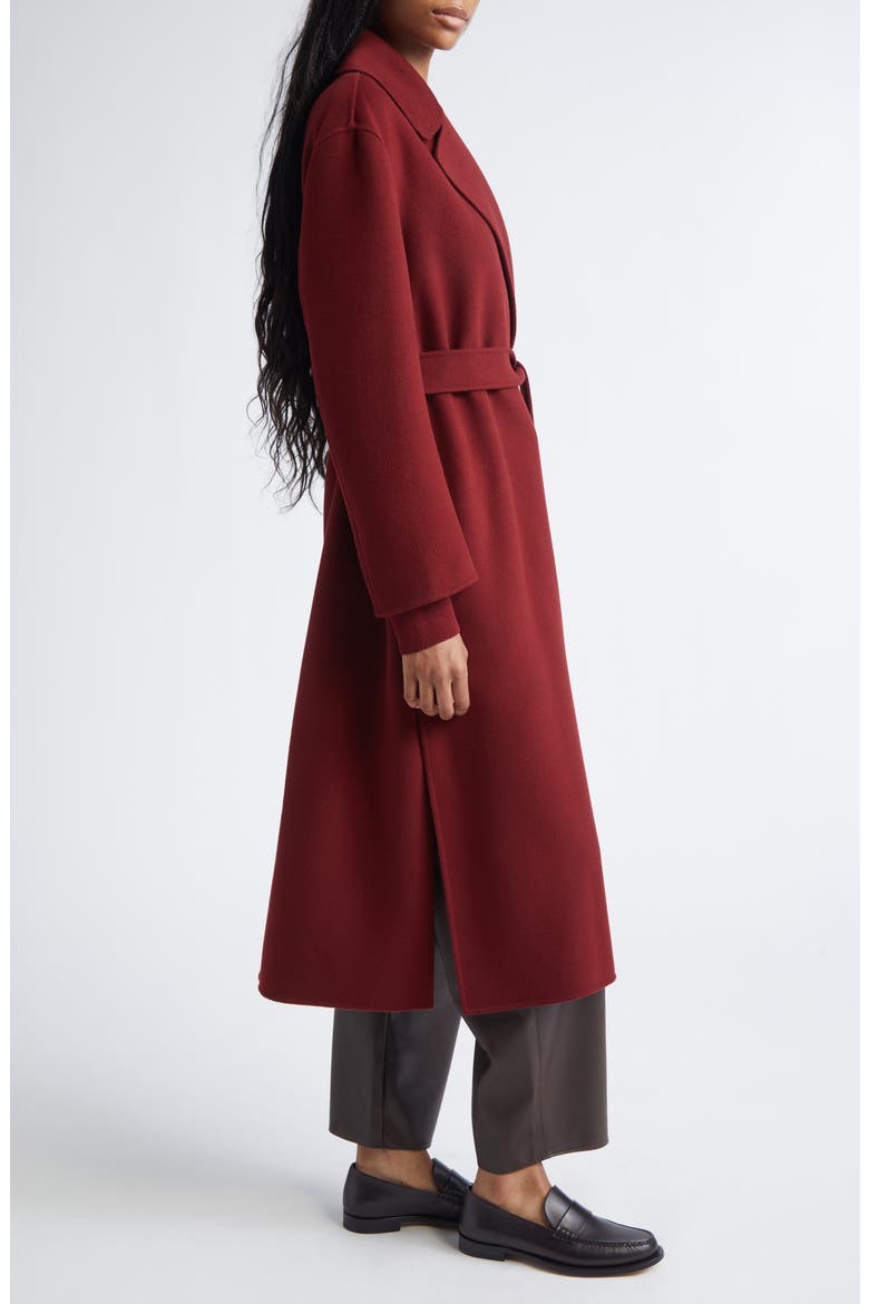 Luna Virgin Wool Wrap Coat, Alternate, color, RASPBERRY