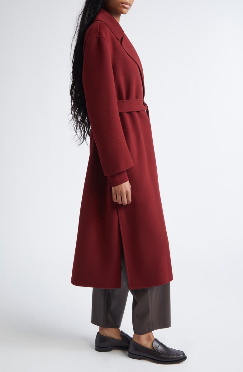 Max Mara Luna Virgin Wool Wrap Coat, Alternate, color, Raspberry
