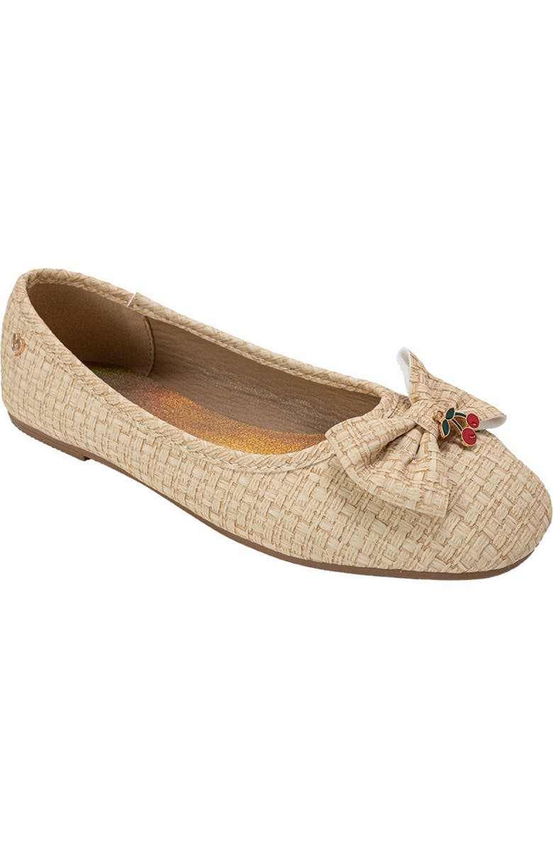 bebe Kids' Faye Flat, Main, color, Tan