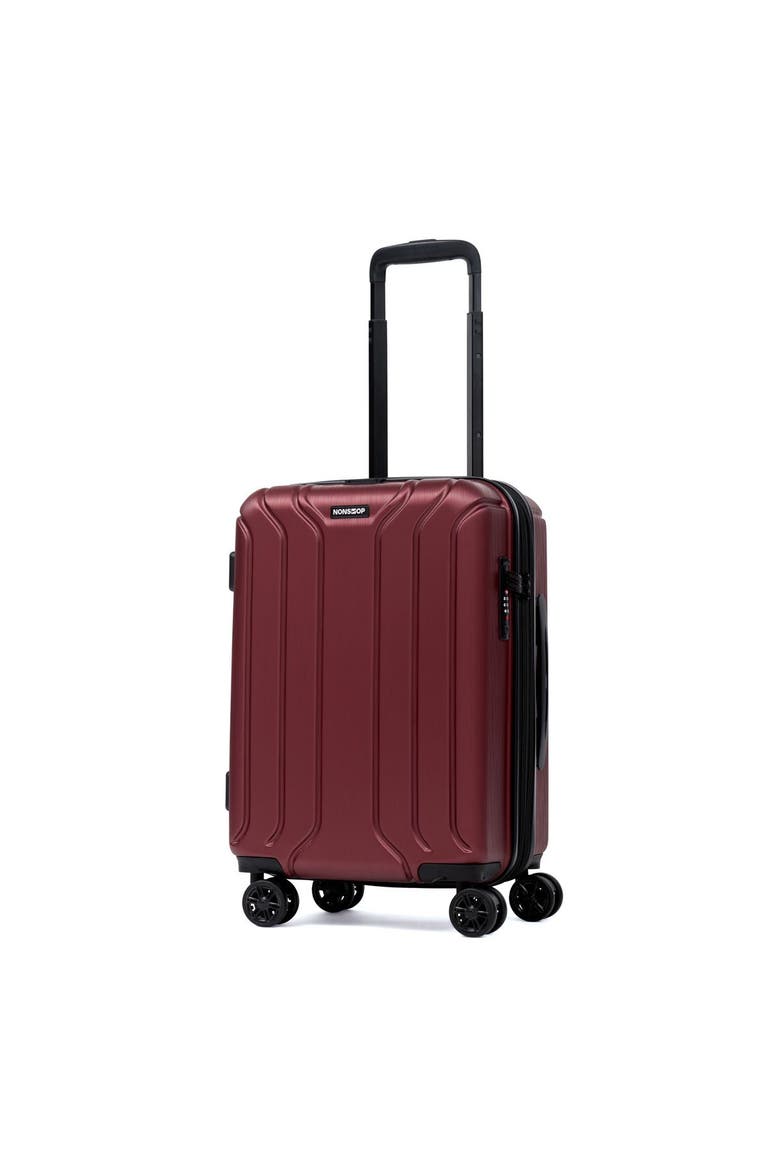 New York 3 Piece Set (20"/24"/ 28") 4 Wheel Luggage Set + 3 Packing Cubes, Alternate, color, Burgundy