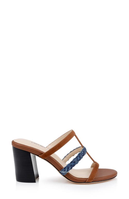 L Agence L'agence Heromin Slide Sandal In Cognac Suede
